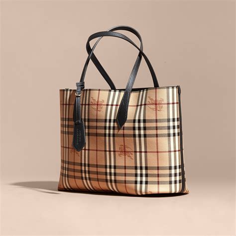 medium reversible tote burberry|burberry haymarket check tote.